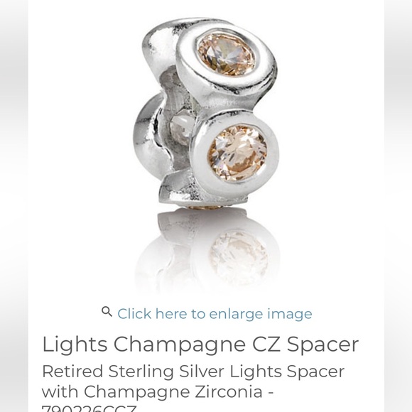 Pandora Charms Multiple Styles Silver + Gold + Glass + Spacer Authentic - Picture 3 of 3